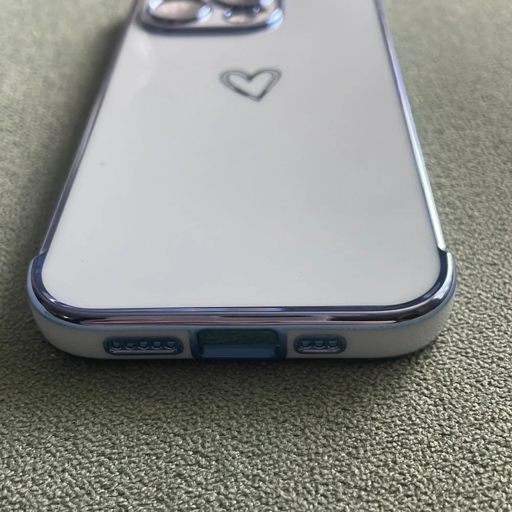 NWT iPhone 13 Pro Heart Baby Blue Case